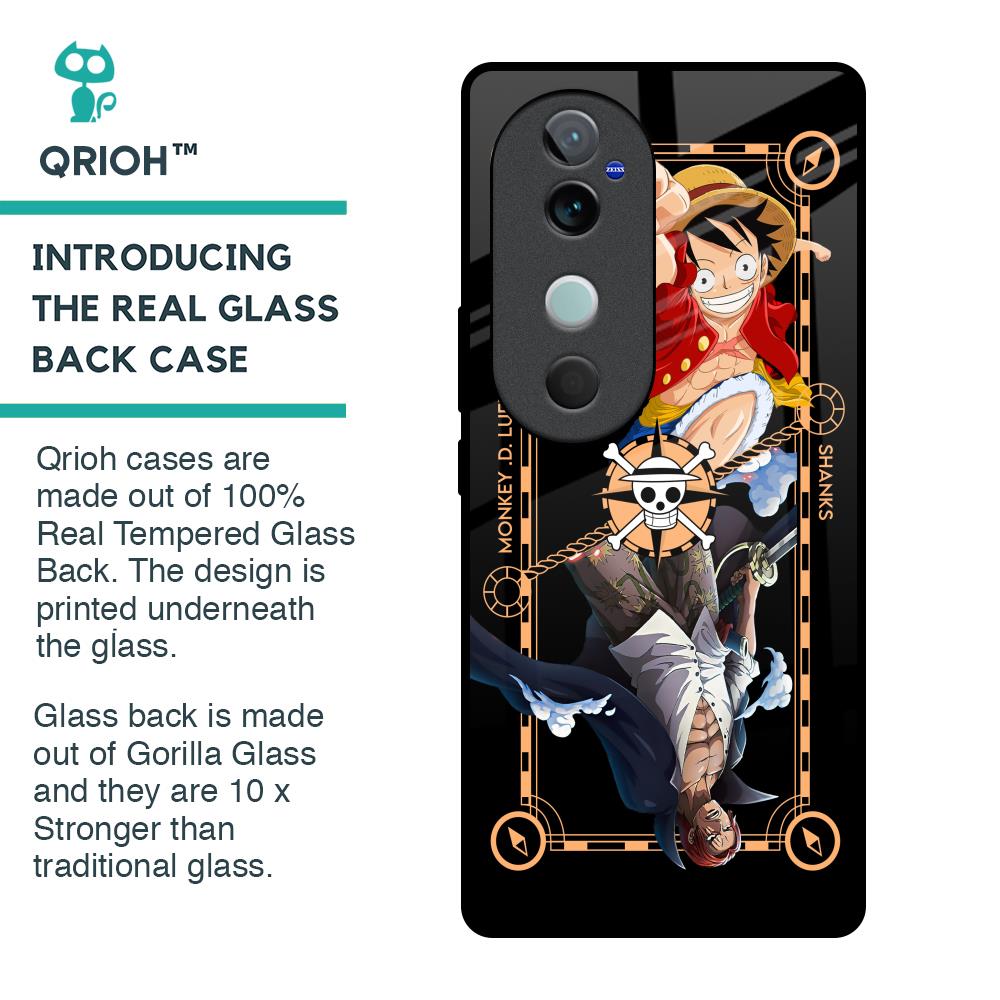 Shanks & Luffy Glass Case for Vivo V40 5G