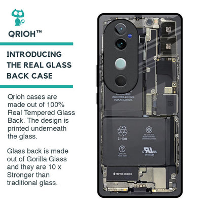 Skeleton Inside Glass Case for Vivo V40 5G