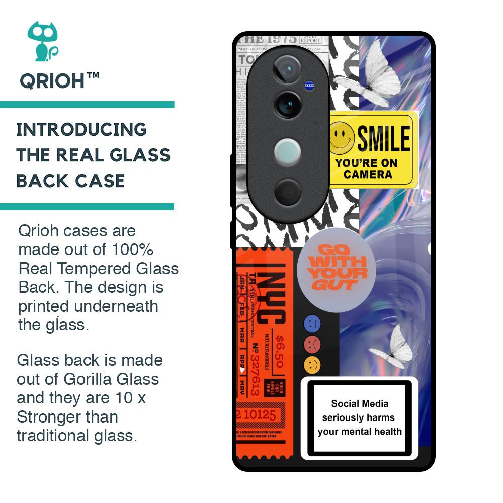 Smile for Camera Glass Case for Vivo V40 5G