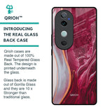 Crimson Ruby Glass Case for Vivo V40 5G