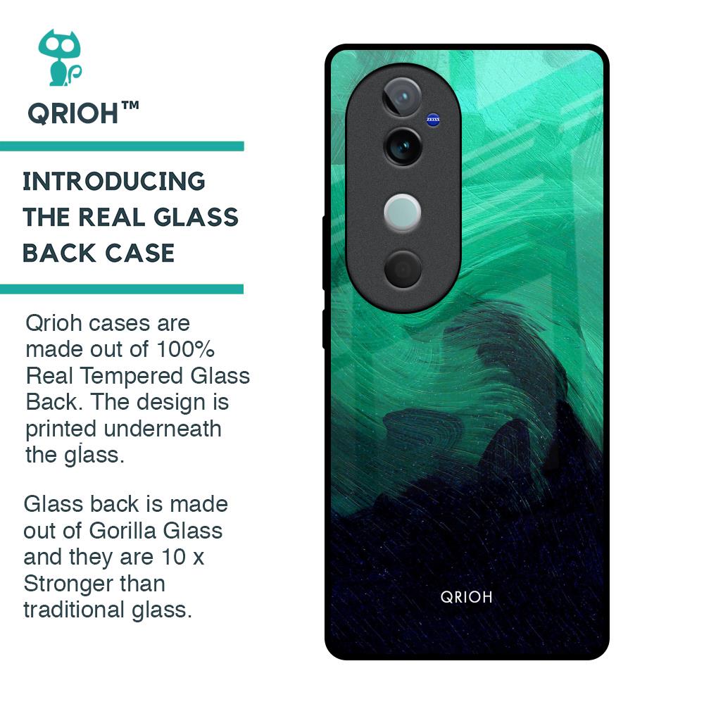 Scarlet Amber Glass Case for Vivo V40 5G