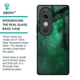 Emerald Firefly Glass Case For Vivo V40 5G