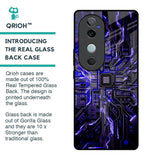 Techno Color Pattern Glass Case For Vivo V40 5G