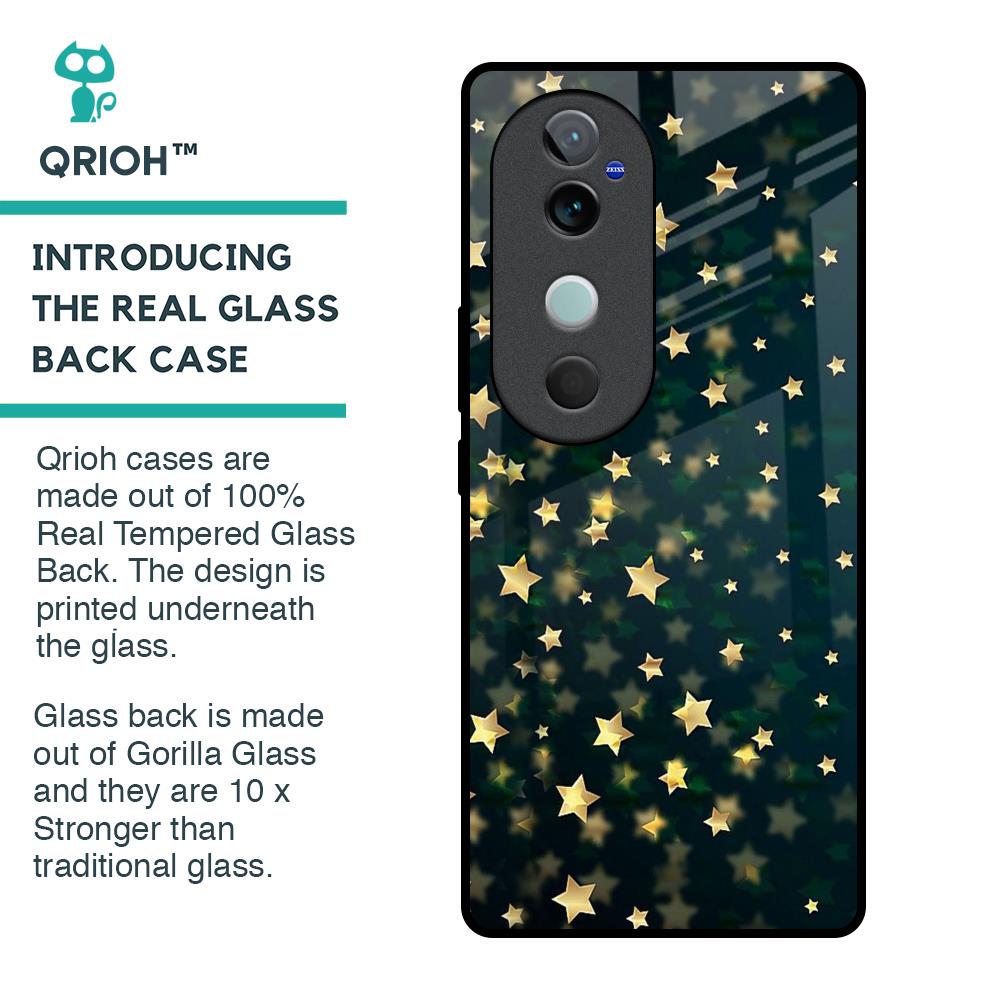 Dazzling Stars Glass Case For Vivo V40 5G