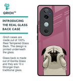 Funny Pug Face Glass Case For Vivo V40 5G