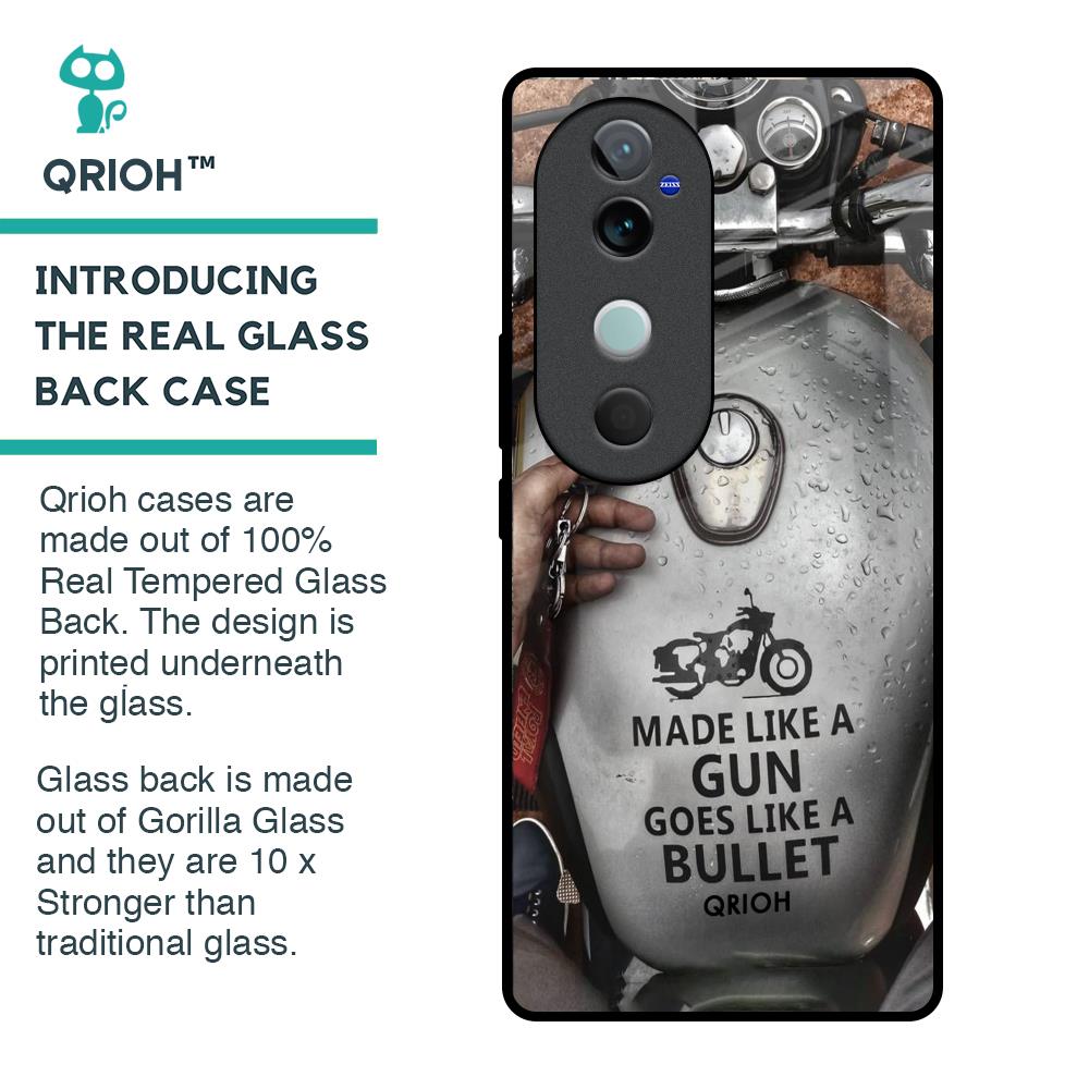 Royal Bike Glass Case for Vivo V40 5G