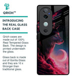 Moon Wolf Glass Case for Vivo V40 5G