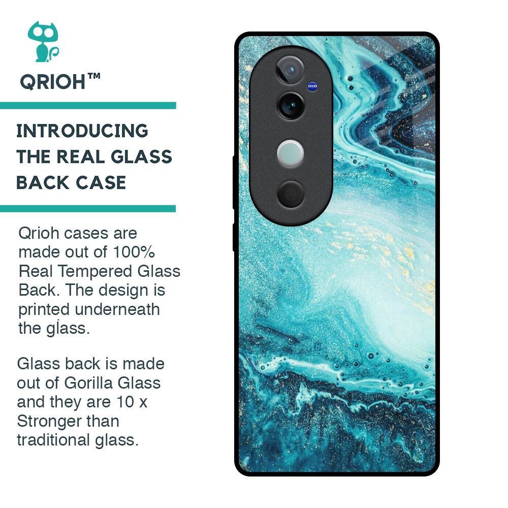 Sea Water Glass Case for Vivo V40 5G