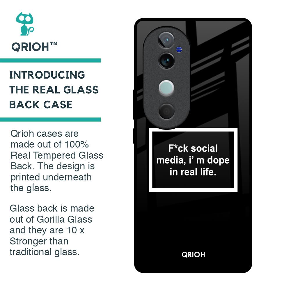 Dope In Life Glass Case for Vivo V40 5G