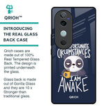 Struggling Panda Glass Case for Vivo V40 5G