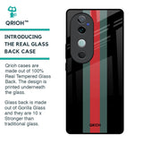 Vertical Stripes Glass Case for Vivo V40 5G