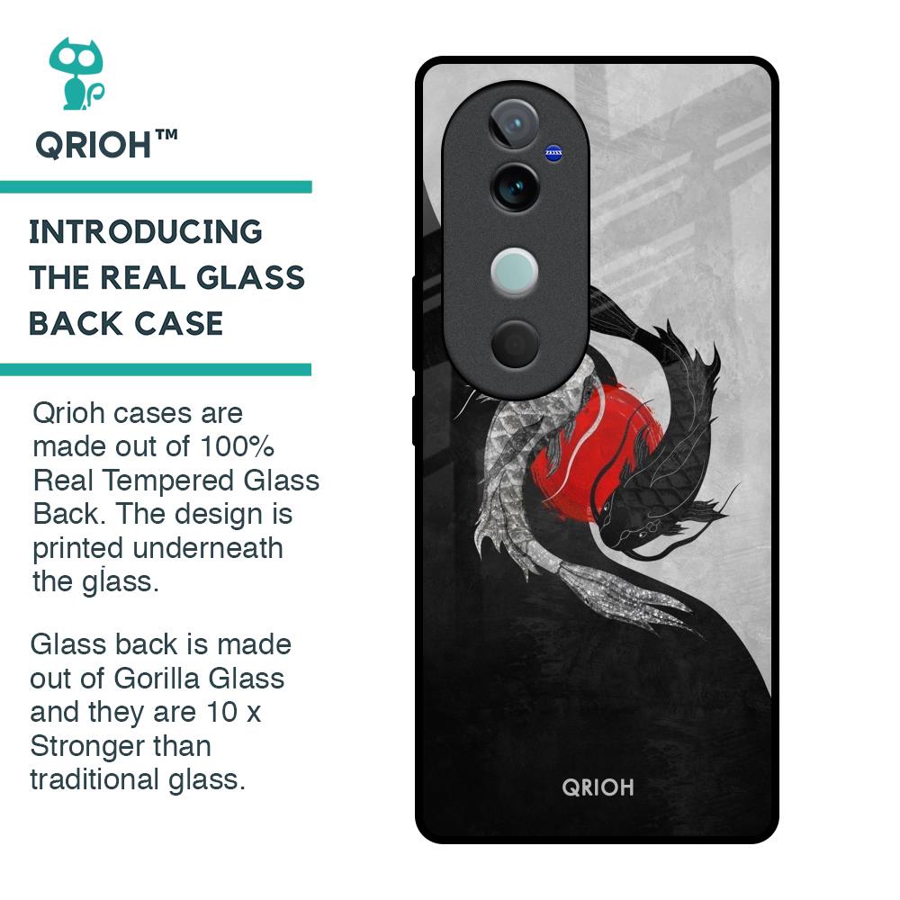 Japanese Art Glass Case for Vivo V40 5G