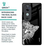 Kitten Mandala Glass Case for Vivo V40 5G