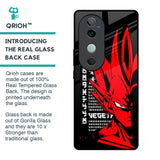 Red Vegeta Glass Case for Vivo V40 5G