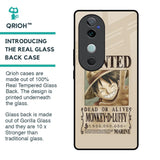 Luffy Wanted Glass Case for Vivo V40 5G