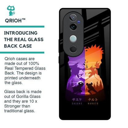 Minimalist Anime Glass Case for Vivo V40 5G