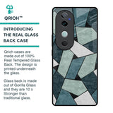 Abstact Tiles Glass Case for Vivo V40 5G