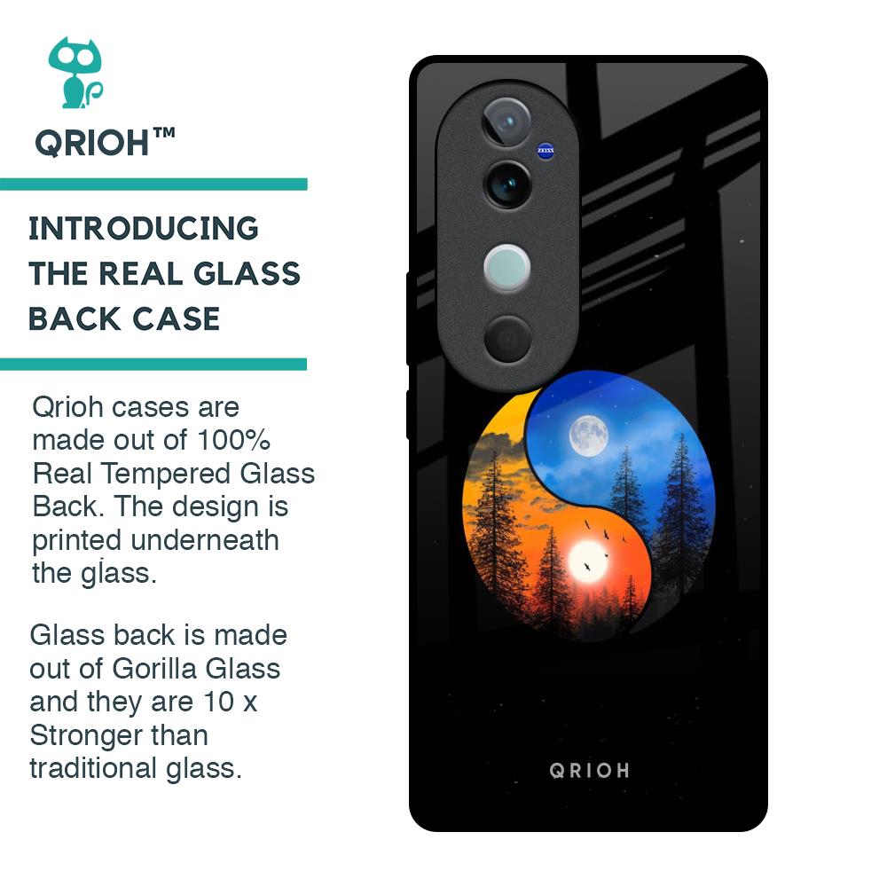 Yin Yang Balance Glass Case for Vivo V40 5G