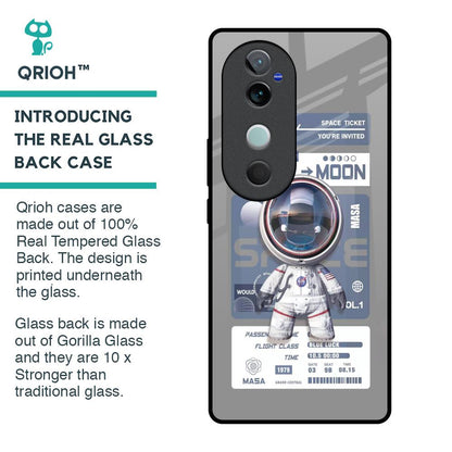 Space Flight Pass Glass Case for Vivo V40 5G