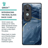 Deep Ocean Marble Glass Case for Vivo V40 5G