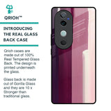 Brush Stroke Art Glass Case for Vivo V40 5G