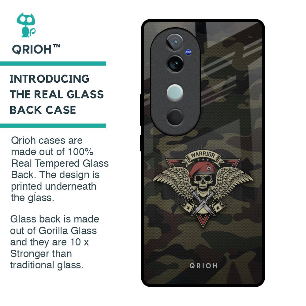 Army Warrior Glass Case for Vivo V40 5G