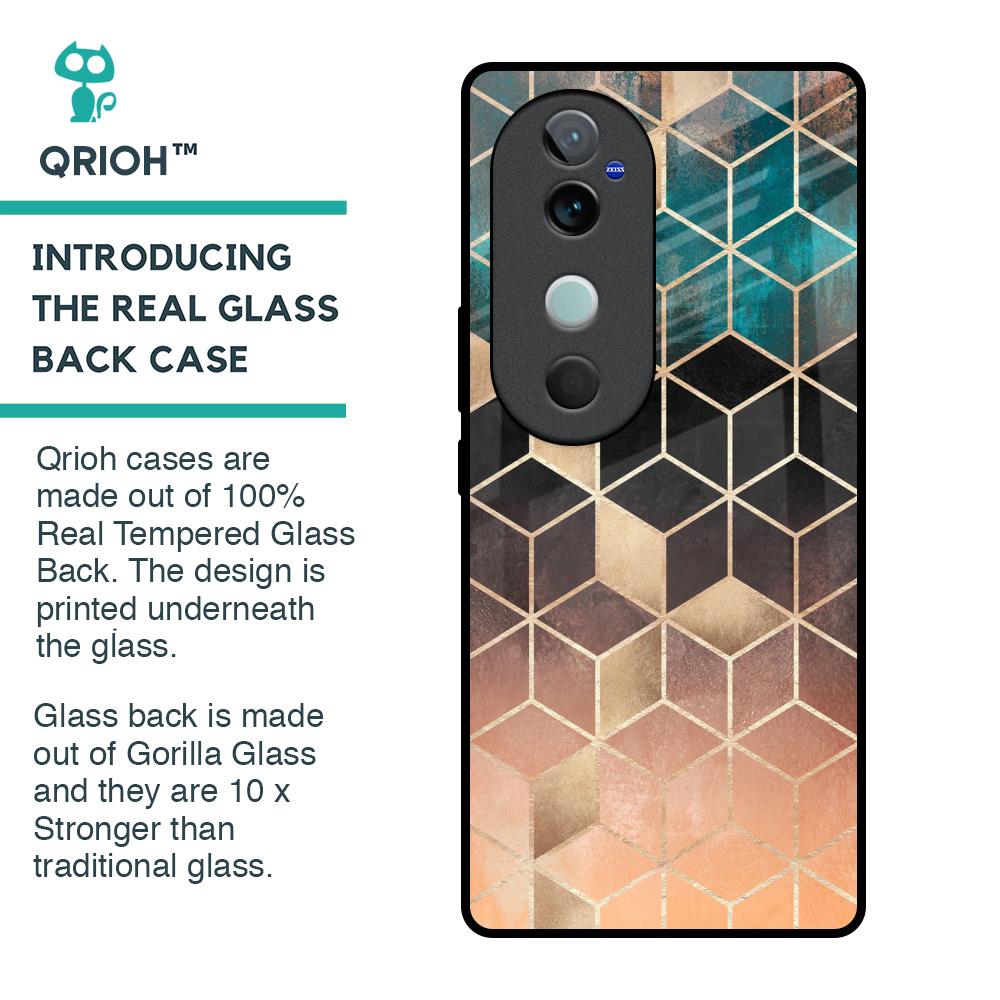 Bronze Texture Glass Case for Vivo V40 5G