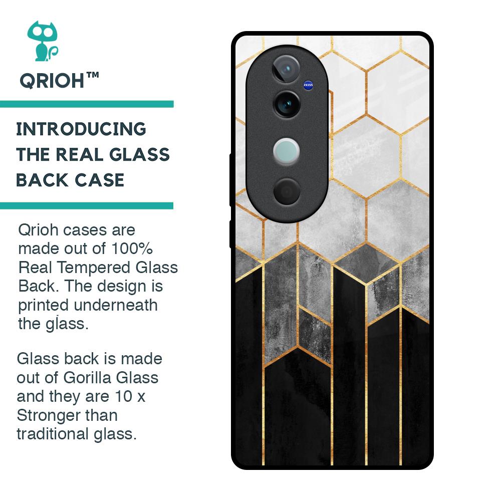 Tricolor Pattern Glass Case for Vivo V40 5G