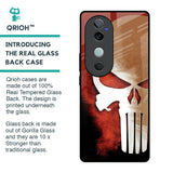 Red Skull Glass Case for Vivo V40 5G