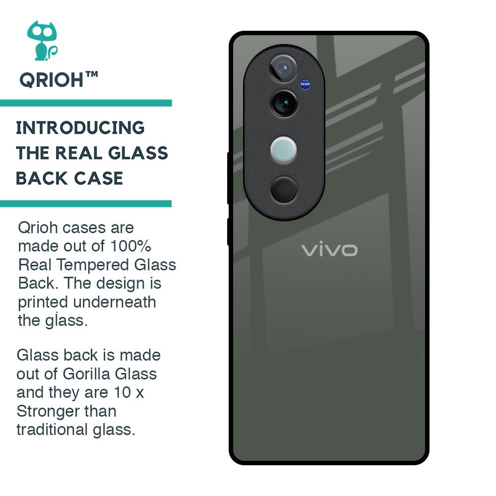 Charcoal Glass Case for Vivo V40 5G