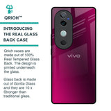 Pink Burst Glass Case for Vivo V40 5G