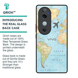 Fly Around The World Glass Case for Vivo V40 5G