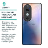 Blue Mauve Gradient Glass Case for Vivo V40 5G