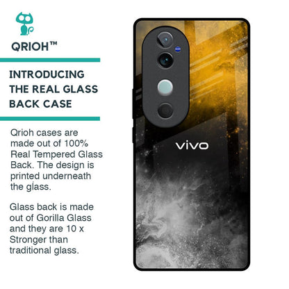 Gold Gradient Glass Case for Vivo V40 5G
