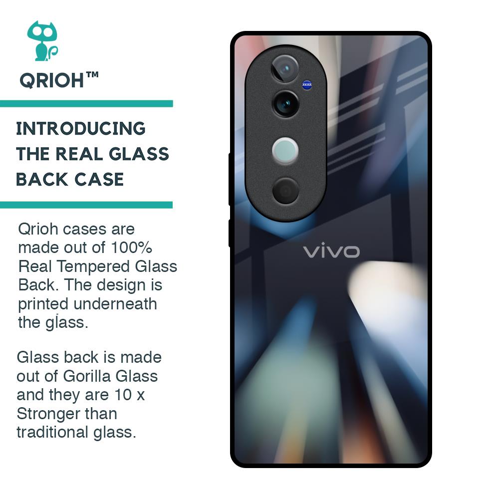 Colorful Illusion Glass Case for Vivo V40 5G