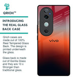 Red Coral Glass Case for Vivo V40 5G
