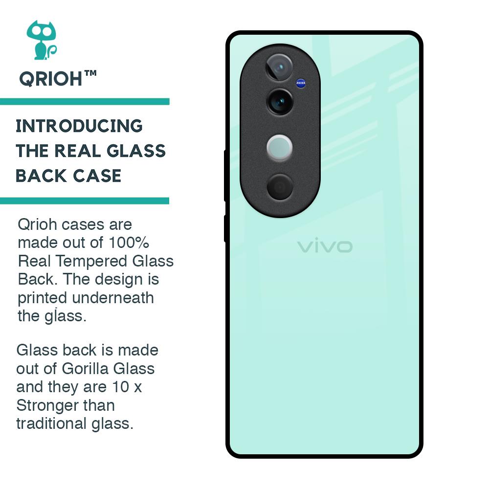 Teal Glass Case for Vivo V40 5G