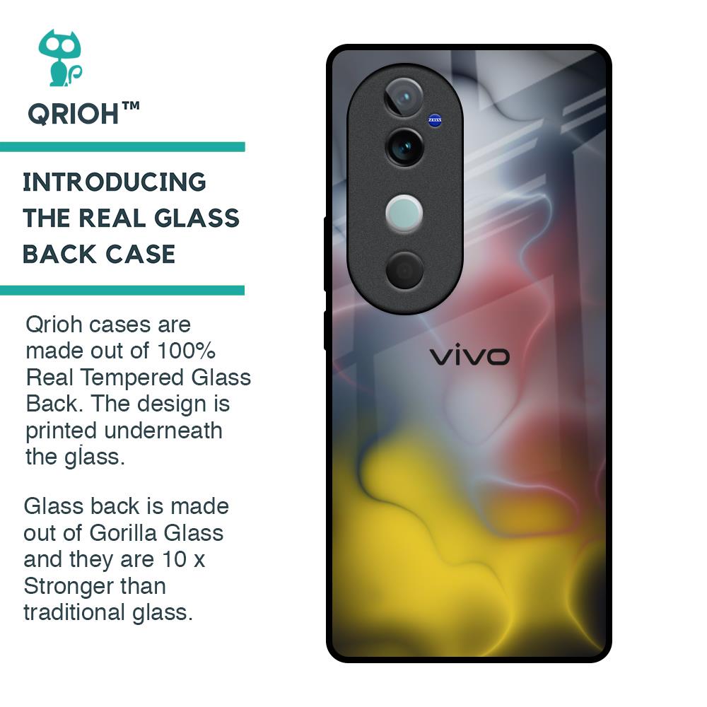 Colorful Smoke Glass Case for Vivo V40 5G