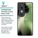 Green Tornado Glass Case for Vivo V40 5G
