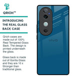 Cobalt Blue Glass Case for Vivo V40 5G
