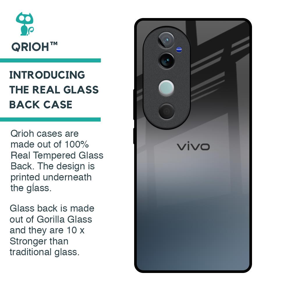 Dramatic Grey Glass Case for Vivo V40 5G