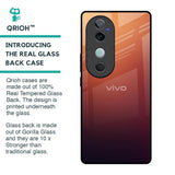 Sunset Background Glass Case for Vivo V40 5G