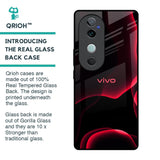Red Thunder Glass Case for Vivo V40 5G