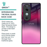 Pink Burn Gradient Glass Case for Vivo V40 5G