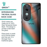 Melted Emerald Glass Case for Vivo V40 5G