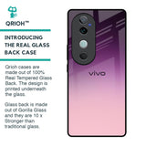 Purple Gradient Glass case for Vivo V40 5G