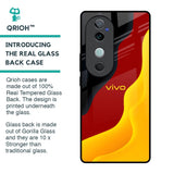 Carnelian Gold Glass Case for Vivo V40 5G