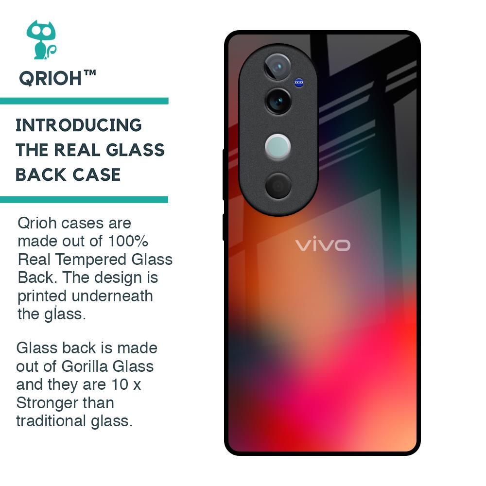 Playful Gradient Glass Case for Vivo V40 5G