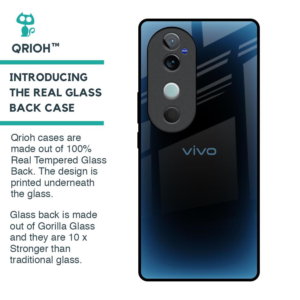 Blue Dynamic Glass Case for Vivo V40 5G