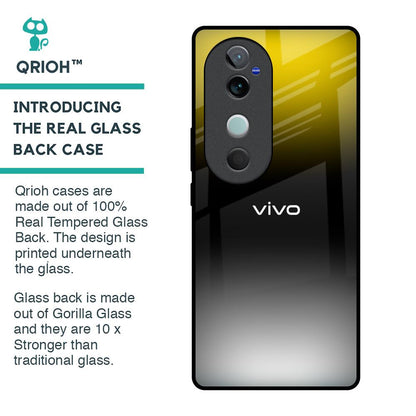 Yellow Shadow Glass Case for Vivo V40 5G